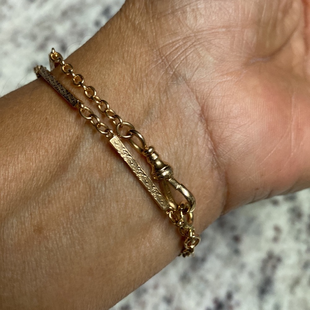 Beautiful Solid 14K Antique Gold Victorian Style PocketWatch Chain. Unique! - Picture 8 of 13